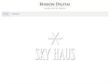 Tablet Screenshot of bensondigital.com